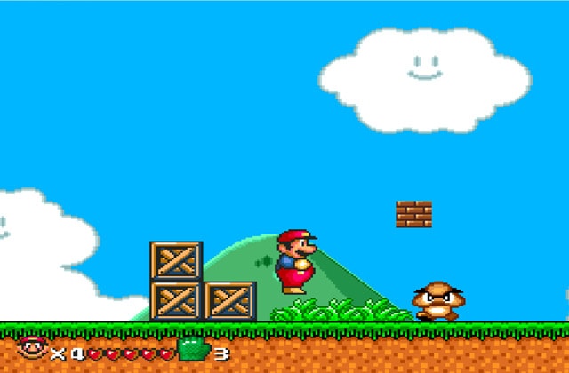 Скриншот игры Super Mario World