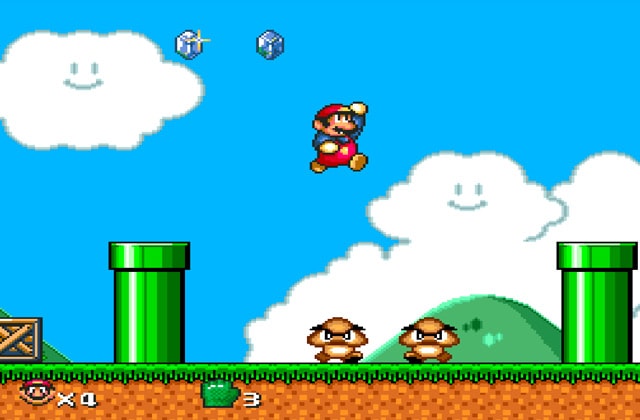 Скриншот игры Super Mario World