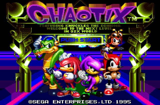 Скриншот игры Knuckles' Chaotix