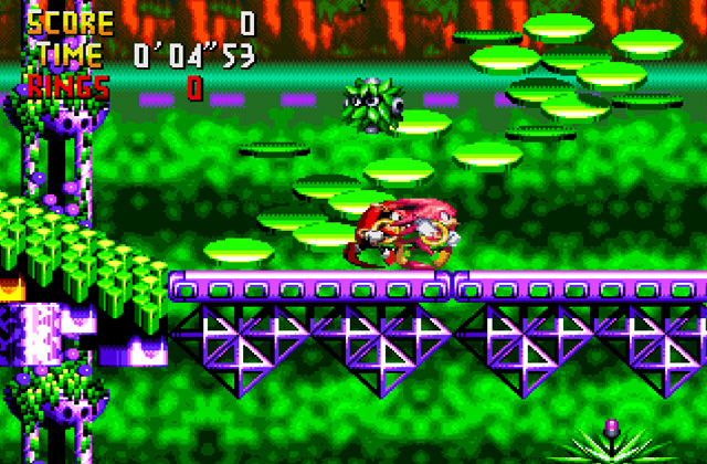 Скриншот игры Knuckles' Chaotix