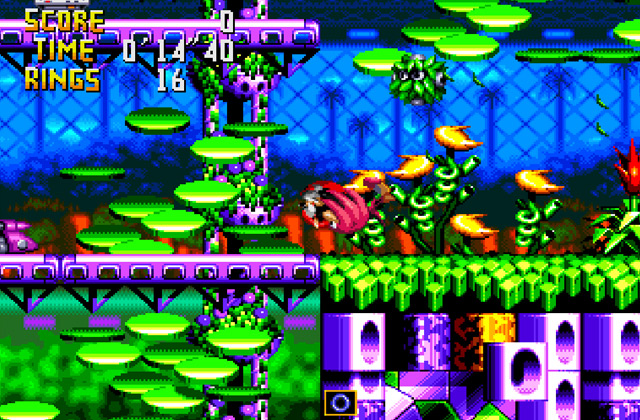 Скриншот игры Knuckles' Chaotix