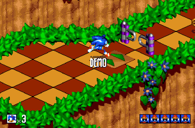 Скриншот игры Sonic 3D Blast