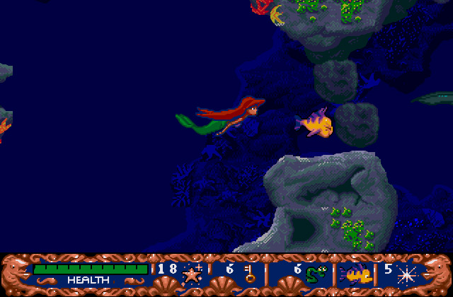 Скриншот игры Ariel - The Little Mermaid