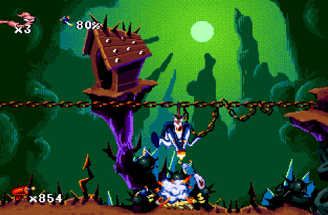 Скриншот игры Earthworm Jim