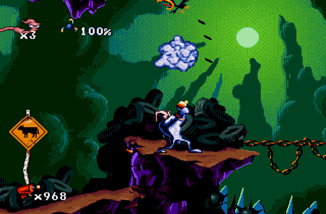 Скриншот игры Earthworm Jim