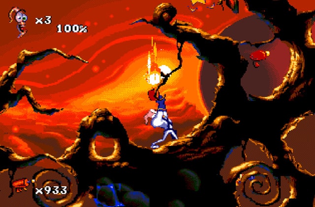 Скриншот игры Earthworm Jim 2