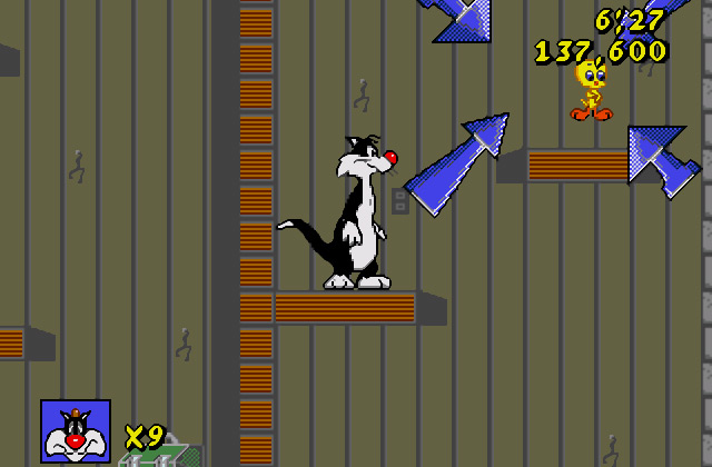 Скриншот игры Sylvester And Tweety In Cagey Capers