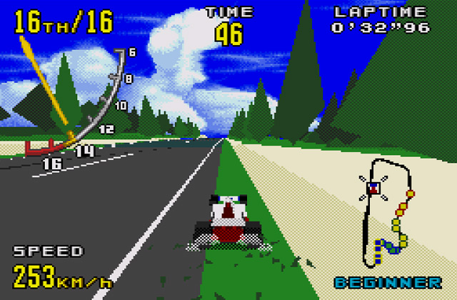 Скриншот игры Virtua Racing