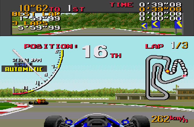Скриншот игры Ayrton Senna’s Super Monaco GP 2