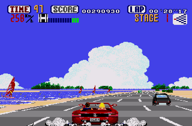 Скриншот игры OutRun