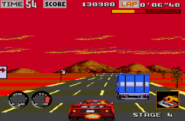 Скриншот игры Turbo OutRun