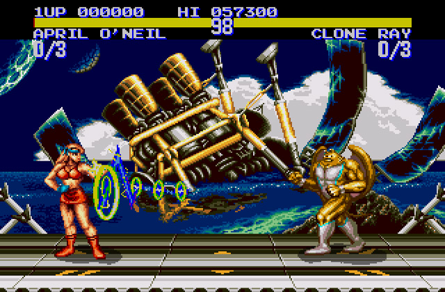 Скриншот игры Teenage Mutant Ninja Turtles - Tournament Fighters