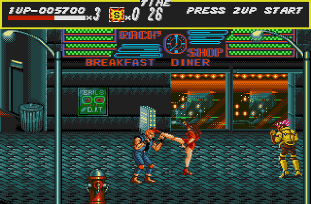Скриншот игры Streets Of Rage (Bare Knuckle)