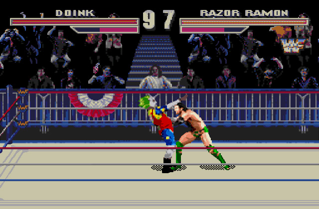 Скриншот игры WWF Wrestlemania Arcade