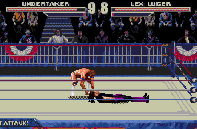 Скриншот игры WWF Wrestlemania Arcade