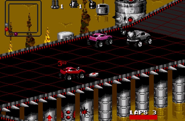 Скриншот игры Rock N’ Roll Racing