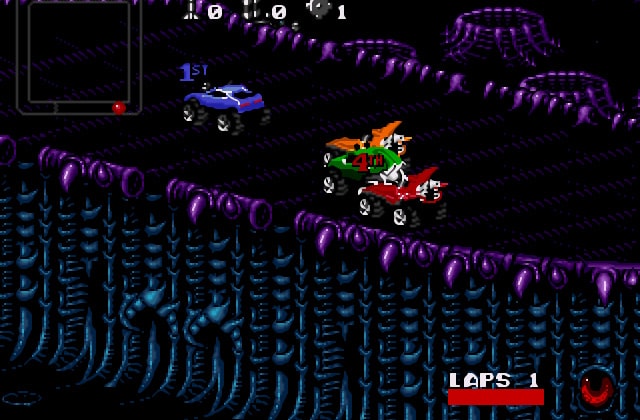 Скриншот игры Rock N’ Roll Racing