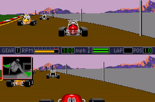 Скриншот игры Mario Andretti Racing