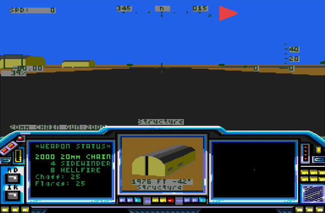 Скриншот игры LHX Attack Chopper