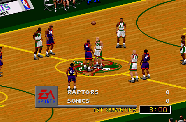 Скриншот игры NBA live 98