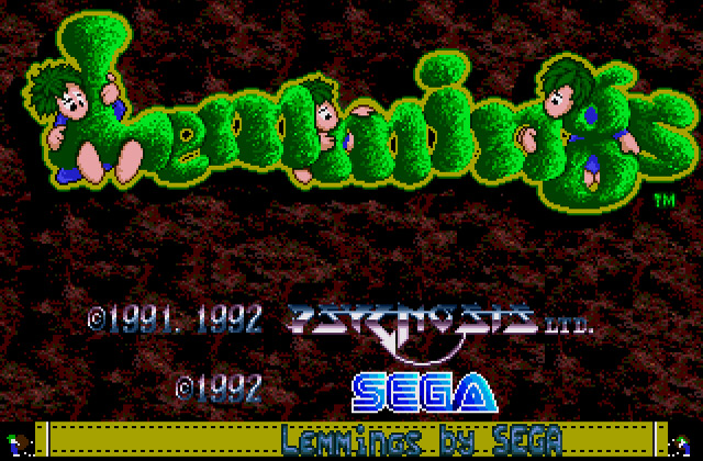 Скриншот игры Lemmings