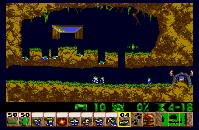 Скриншот игры Lemmings