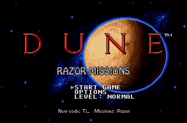 Скриншот игры Dune: Razor Missions