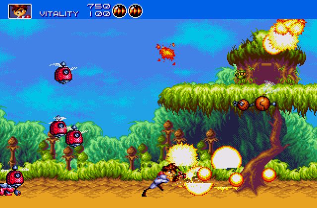 Скриншот игры Gunstar Heroes