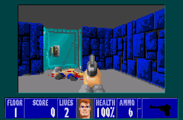 Скриншот игры Wolfenstein 3D