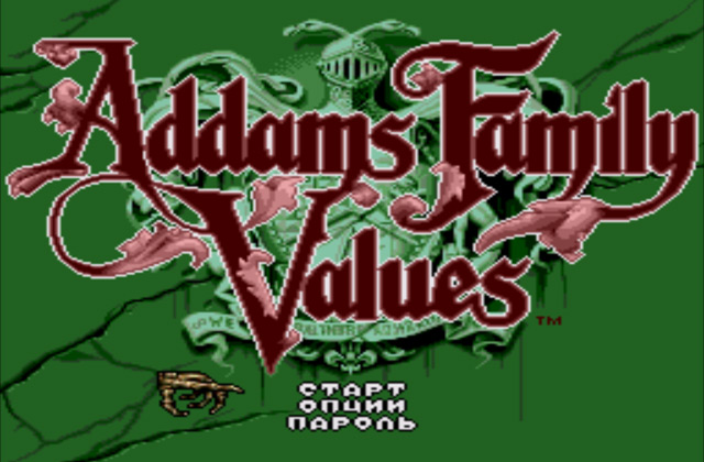 Скриншот игры Addams Family Values